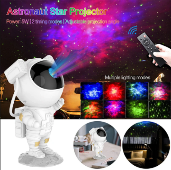 Picture of Galaxy Explorer Night Light Projector with Remote Control and Timer - Perfect for Kids' Bedroom and Themed Parties🚀