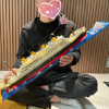 Picture of Experience the Titanic in 3D: Build Your Own Plastic Model Ship with KNEW BUILT Building Blocks for Adults and Kids🛳️
